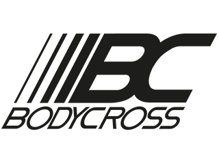 BODYCROSS Schwarzes Logo mit den Buchstaben "BC" und dem Wort "BODYCROSS" in modernem Schriftstil.