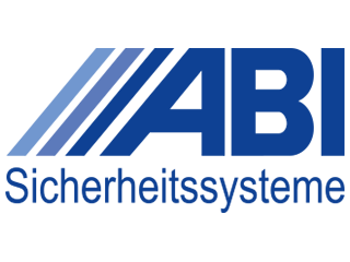 ABI Sicherheitssysteme Logo von ABI Sicherheitssysteme in Blau und Weiß.