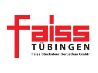Faiss Stuckateur Gerüstbau GmbH Logo der Faiss Stuckateur Gerüstbau GmbH aus Tübingen in Rot und Schwarz.