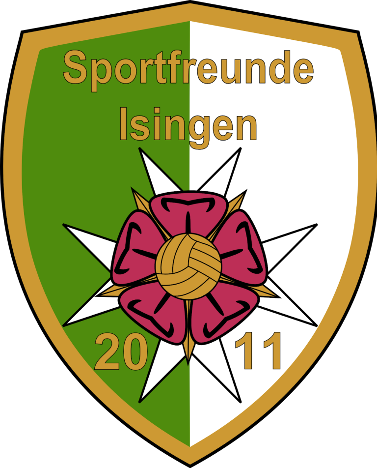 Sportfreunde Isingen Wappen der Sportfreunde Isingen mit einer Rose und sportlichem Motiv, Jahr 2011.